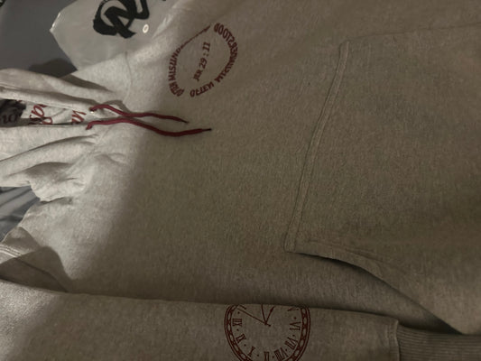 OM “God’s Timing Is the Best Timing” Hoodie –Black/ Cream